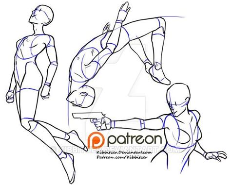 Action Reference Sheet Preview Patreon Drawing Reference Pose