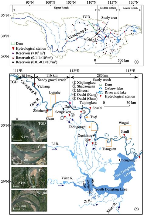 Map Of The Study Area A The Location Of Changjiang River And