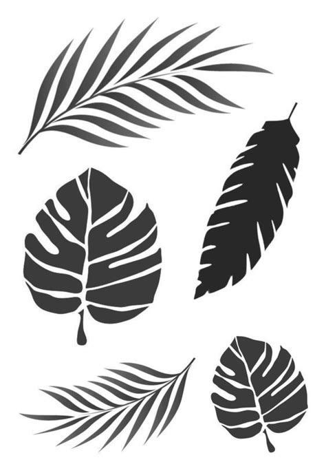 Banana Leaves Clipart Eab Leaf Stencil Stencils Wall Stencils