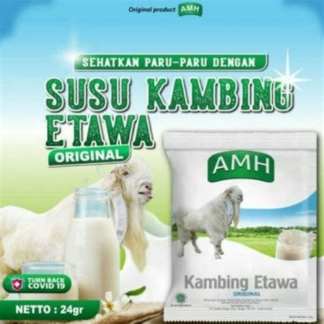 Susu Kambing Etawa Amh Full Cream Rasa Original Vanilla Etawa Jahe