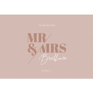 Bedankje Bruiloft Merci Met Folie Modern Blush Weddingdeco Nl