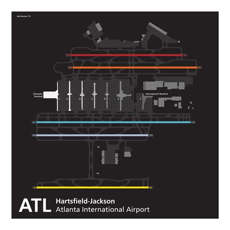 Atlanta Hartsfield-Jackson International Airport map – 53 Studio