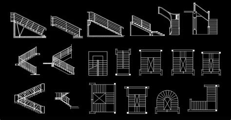 Bloques De Escaleras Para AutoCAD DWGAutoCAD