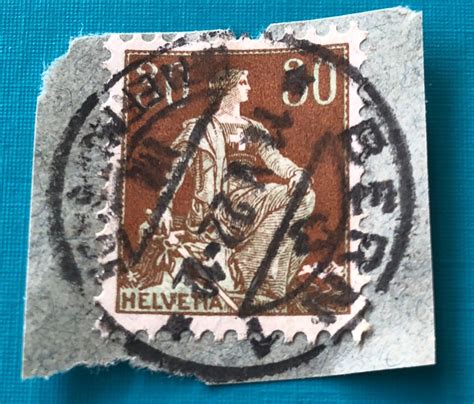 HELVETIA MIT SCHWERT BRIEFMARKEN VOLLGESTEMPELT Kaufen Auf Ricardo