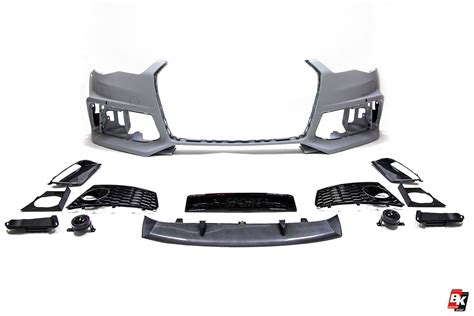 BKM Front Bumper Kit RS Style Carbon Fits Audi A6 S6 C7 5 BK