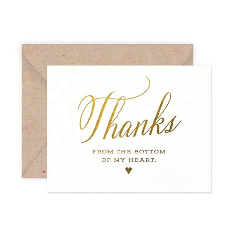 Thank You Heart Greeting Card – Smitten on Paper