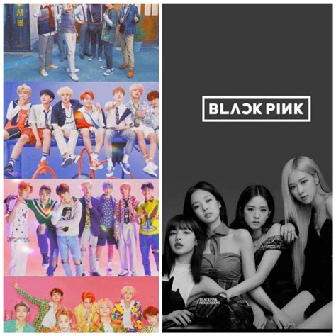 blackpink  bts kolaj film afisleri