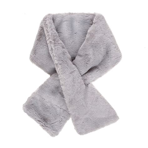 Snapklik Melifluos Designed In Spain Fur Collar Scarf For Women