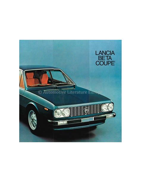 Lancia Beta Coupe Brochure English