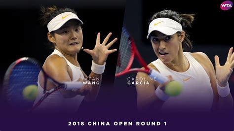 Wang Yafan Vs Caroline Garcia China Open First Round Wta