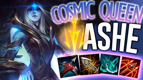 Amazing New Cosmic Queen Ashe Skin Pbe Ashe Adc League Of Legends