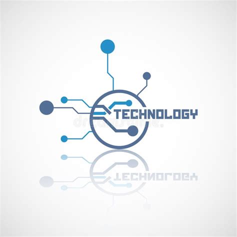 Set Of Abstract Technology Logo Template Stock Vector Illustration