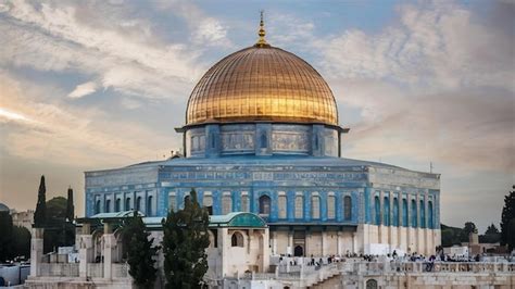 C Pula Da Rocha Mesquita Al Aqsa Um Santu Rio Isl Mico Localizado No