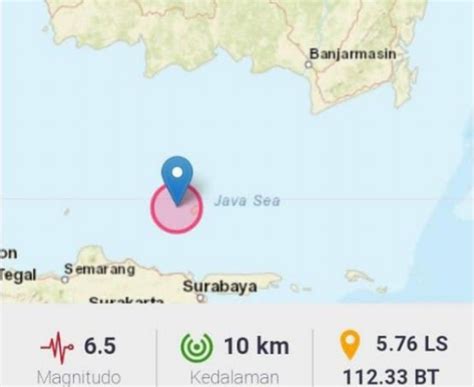 Bmkg Gempa Tuban Berjenis Gempa Kerak Dangkal Akibat Sesar Aktif Di