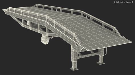 Mobile Loading Dock Ramp Red 3D Model $69 - .3ds .blend .c4d .fbx .max ...