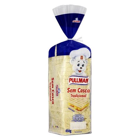 Pão de Forma sem Casca Tradicional Pullman Pacote 450g Super José