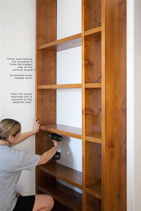 Diy Wood Shelving Wall A Beautiful Mess