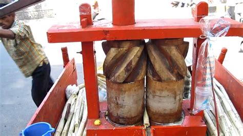 Fresh Pressed Sugar Cane Juice In Pune India Youtube