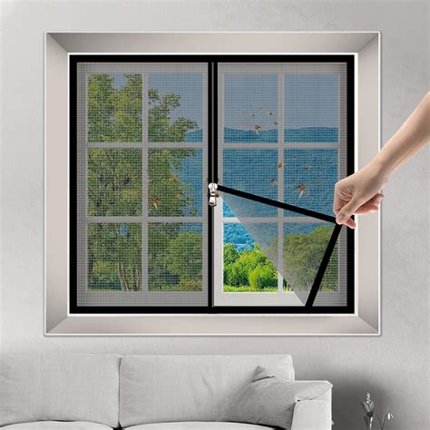 COM1950s Window Screens for House Windows Window Screen Adjustable