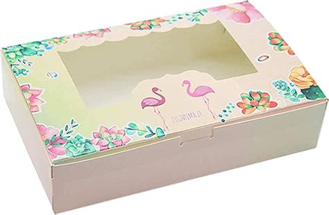 Amazon Pcs Bakery Boxes With Window Witbicg Cookie Boxes With