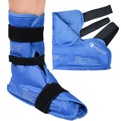 MEDLOT Foot Ankle Ice Pack Wrap Hot Cold Therapy Large Reusable Gel