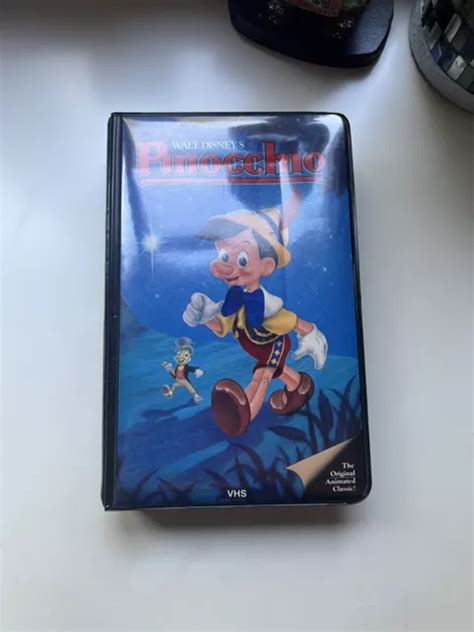 Walt Disneys Pinocchio Vhs Tape The Classics Black Diamond