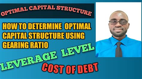 Optimal Capital Structurehow To Determine Optimal Capital Structure