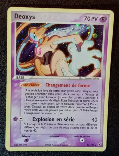 Carte Pokemon Deoxys Holo Ex Deoxys Fr Eur Picclick Fr