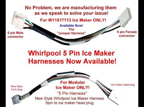 Oem Pin Harness For Whirlpool Ice Maker Now Available Youtube