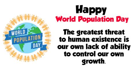 World Population Day Quotes | Happy World Population Day 2020 - TechsBuddy