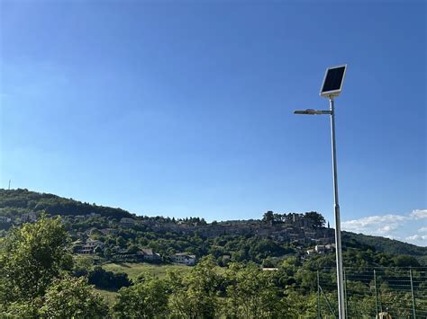 Autonomous Solar Lighting For A Remote Street In Orvinio Italy Sunna