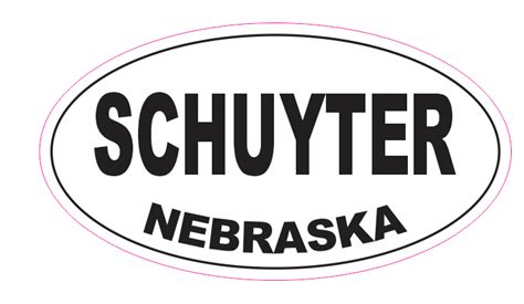 Schuyter Nebraska Oval Bumper Sticker D7030 Oval Ebay