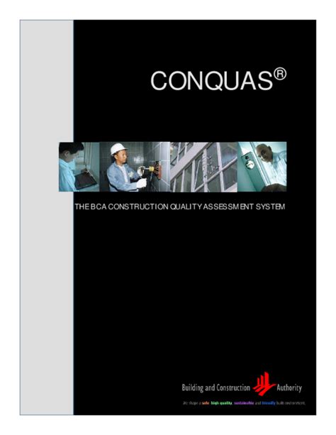 (PDF) CONQUAS ® THE BCA CONSTRUCTION QUALITY ASSESSMENT SYSTEM