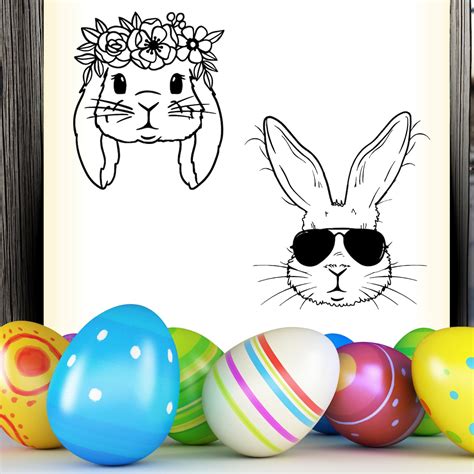 Bunny Face Svg Bunny Svg Cute Easter Bunny Svg Bunny Face Svg Bunny