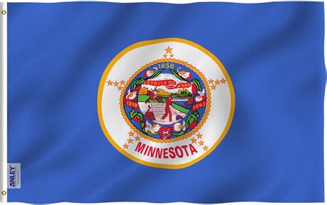 Wanshunde Minnesota Flag 3x5 Outdoor Double Sided Heavy