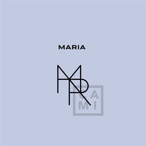 Maria Name Logo