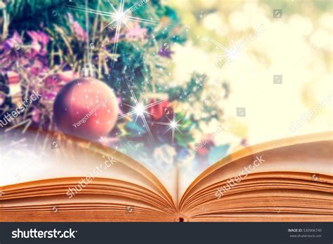 Open Book Christmas Background Stock Photo 530906740 Shutterstock