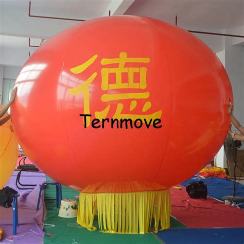 Chinese Lantern Pvc Helium Balloon Inflatable Pvc Advertising Balloon