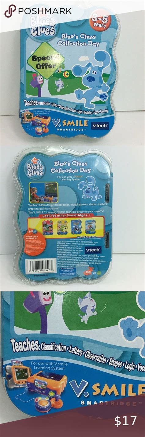 VTech V Smile Nick Jr Learning Smartridge Blues Clues Collection Day