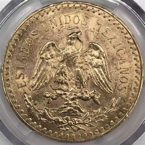 Mexico Gold Pesos Pcgs Ms Km Old Pueblo Coin