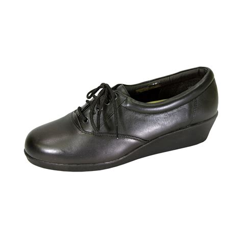 24 HOUR COMFORT Debbie Wide Width Comfort Shoes For Work and Casual Attire BLACK 10 - Walmart.com