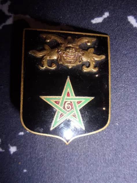 INSIGNE 6 RÉGIMENT de Spahis Marocains Algérie Cavalerie Armée d