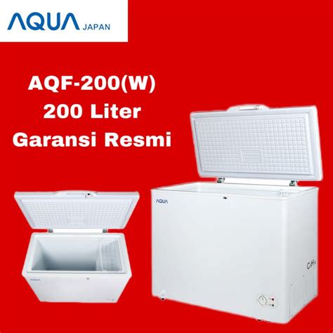 Jual Chest Freezer Aqua Liter Freezer Box Aqf W Free Ongkir