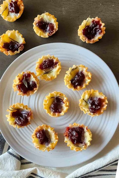 Cranberry Brie Phyllo Cups Profusion Curry