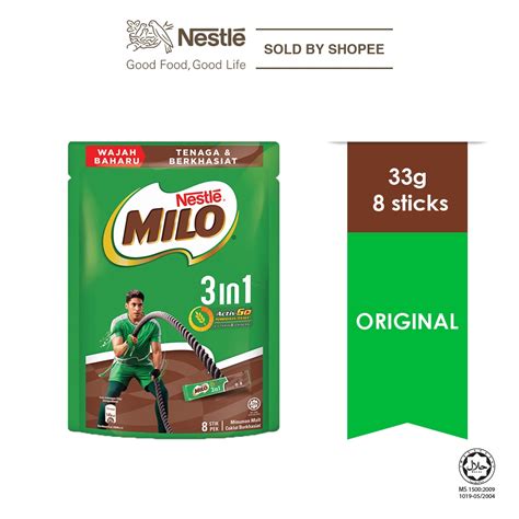 NESTLE MILO 3in1 Activ Go Mixes 33g X 8 S Shopee Malaysia