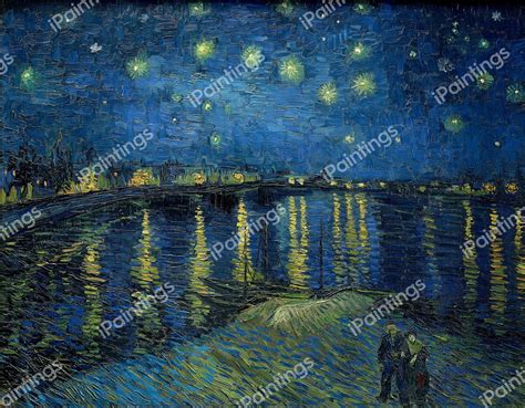 Starry Night Over the Rhone Painting by Vincent Van Gogh Reproduction ...