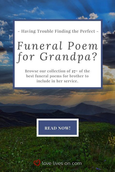 Best Funeral Poems For Grandpa Funeral Poems Funeral Songs