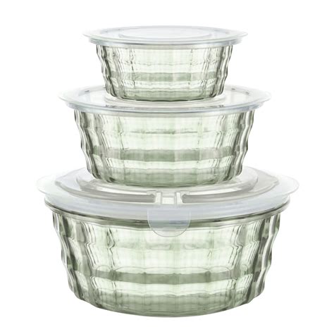 3 Fruit Box Fruit Containers With Tureen Bowl Clear Container Container