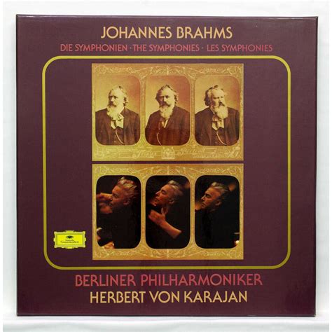 Brahms the 4 symphonies Herbert Von Karajan LP箱入りセット 売り手