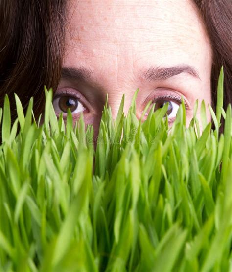 Watching Grass Grow Stock Image Image Of Summer Women 24187491